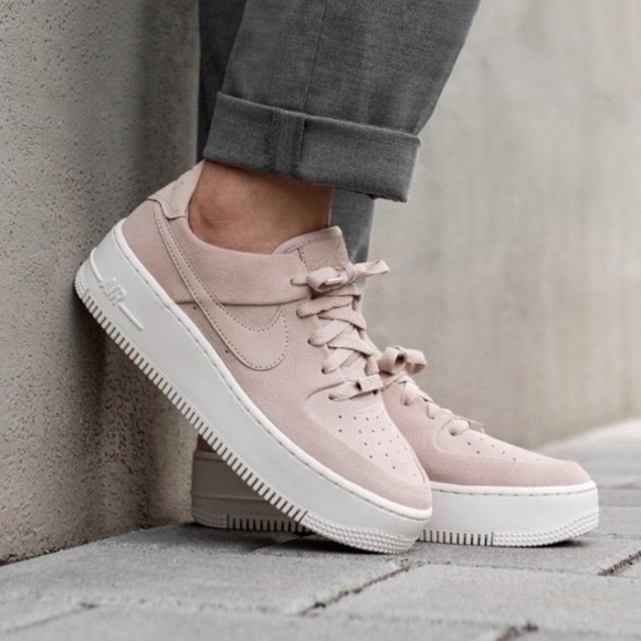 nike air force 1 platform beige